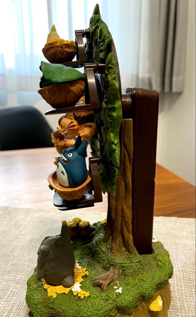 ☆稀少・廃盤品☆となりのトトロ　「森の観覧車オルゴール」+「バス停」宮崎駿