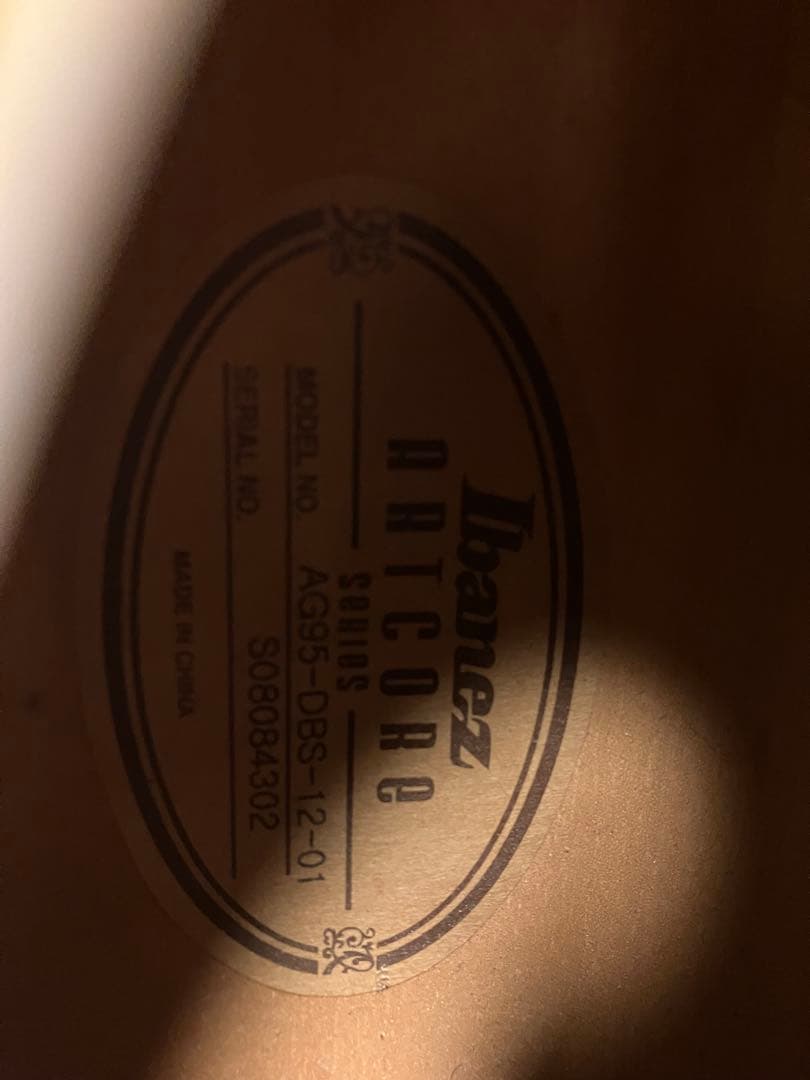 Ibanez Artcore AG95-DBS-12-01 アイバニーズ