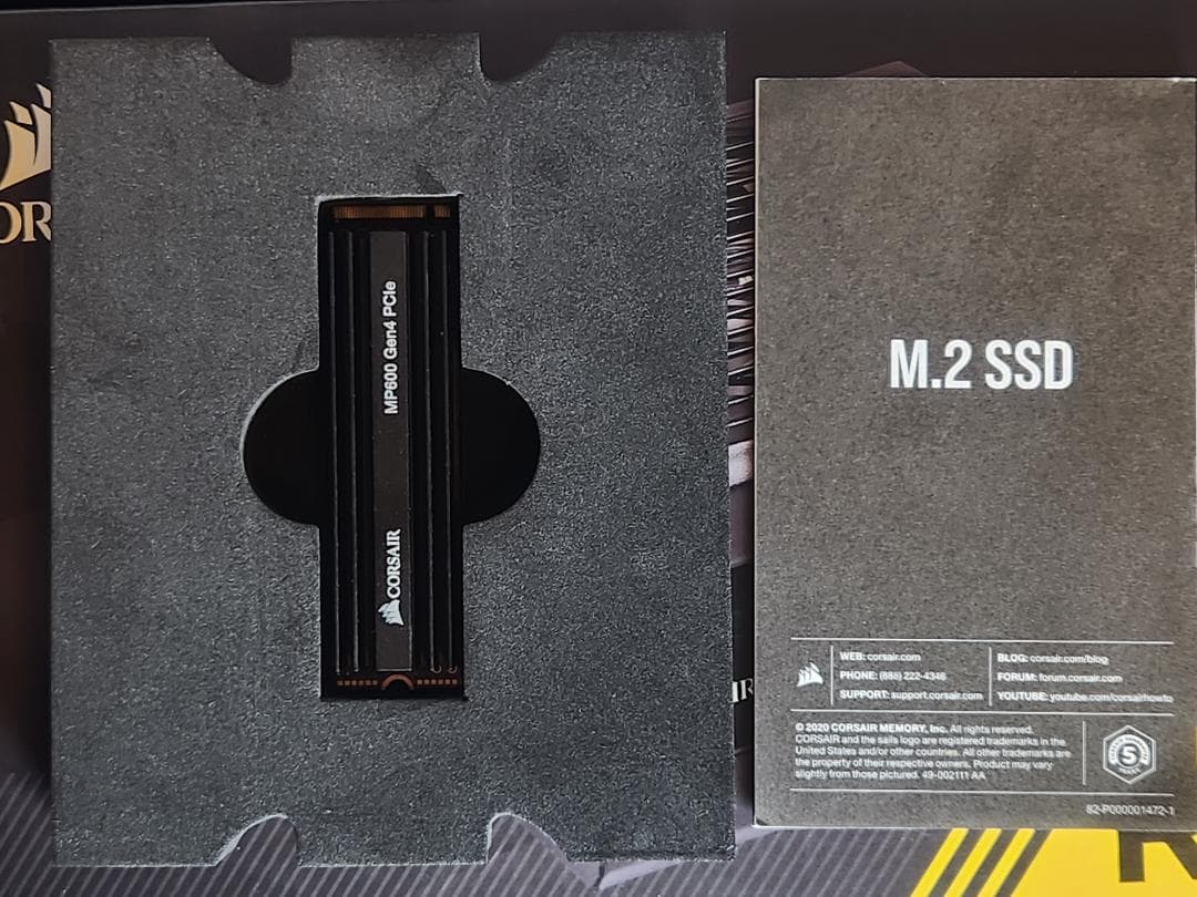 内蔵型SSD CORSAIR MP600 1TB NVMe Gen4 x4 M.2 SSD