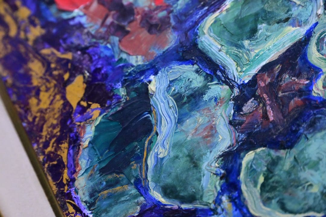 【真筆保証】シクラメン 鈴木千久馬 F6 油彩画 無垢 額 西洋 静物画