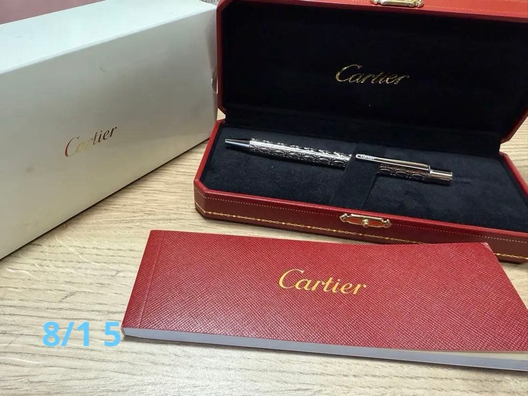 美品 カルティエ ボールペン サントス Cドゥ シルバーカラー
