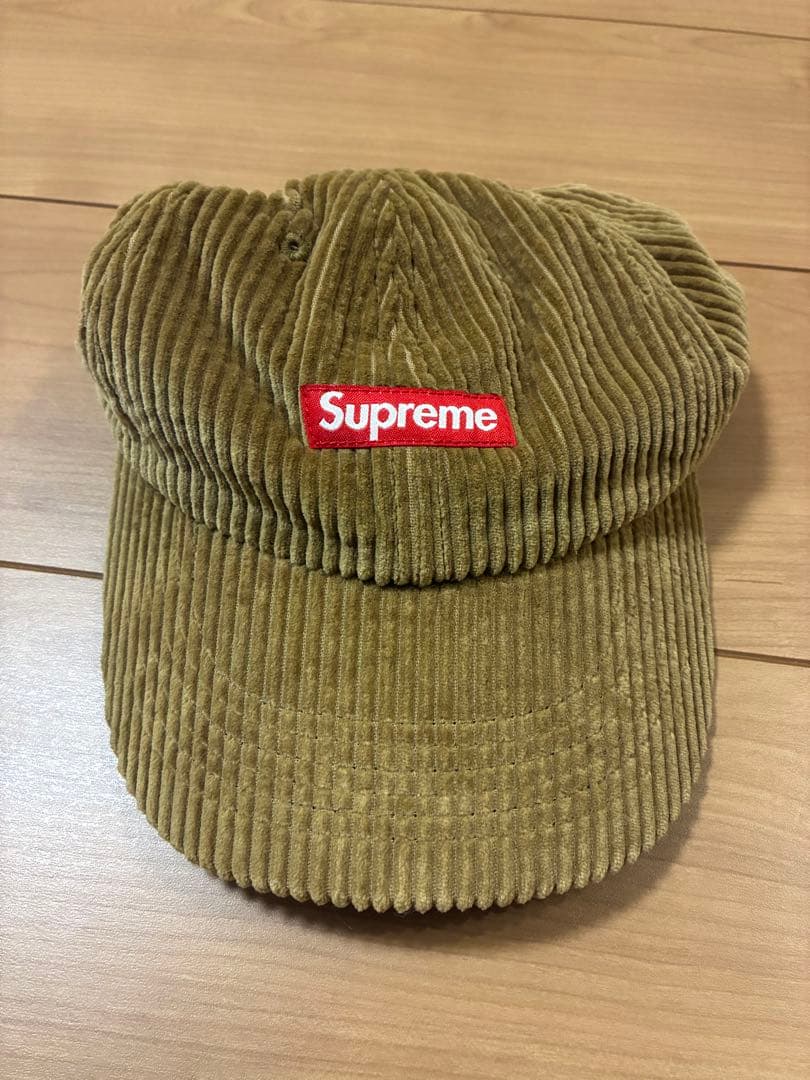 帽子 Supreme corduroy small box 6-panel brown