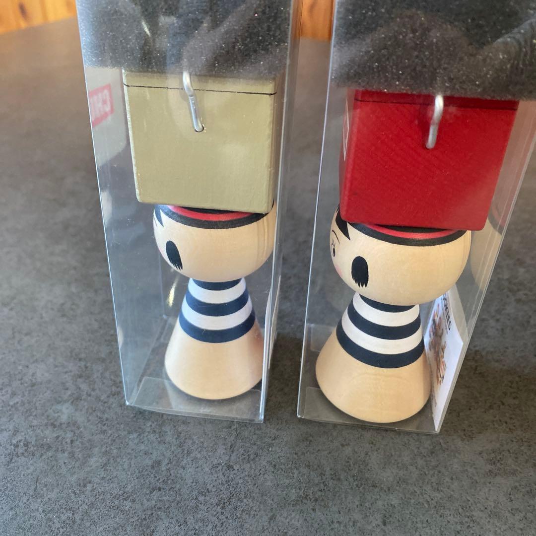 COOKIES&CHUMSアートこけしセット& ブービーバードこけし３点セット