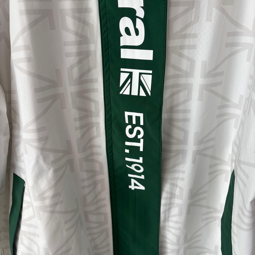 Admiral フード付きジャケット ホワイト/グリーン