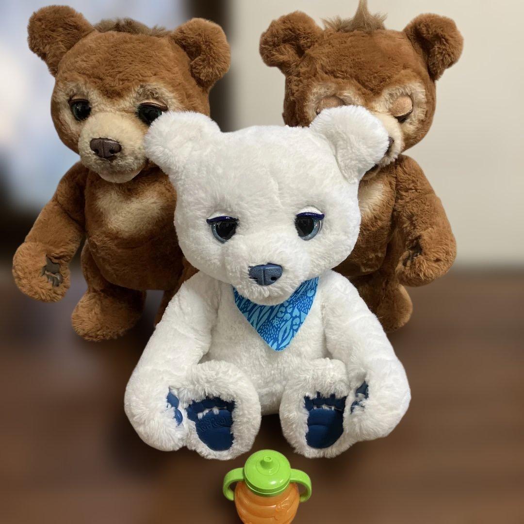 廃盤品 furReal ファーリアル こぐまのカビー 3体セット 電動ぬいぐるみ