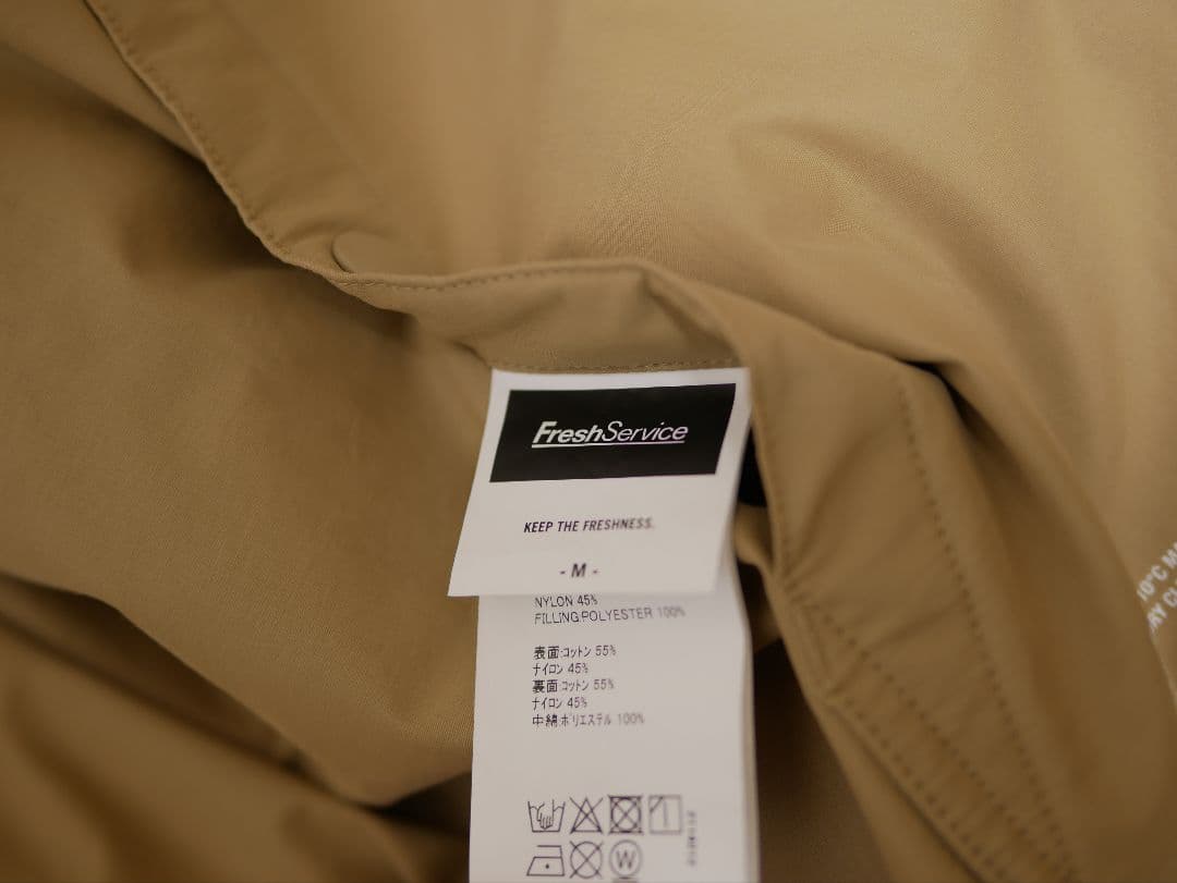 G*P様 FreshService フード付きリバーシブル中綿ブルゾン ベージュ