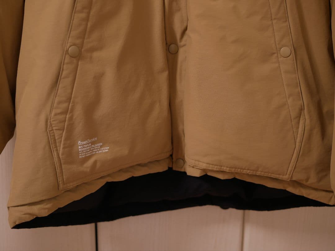 G*P様 FreshService フード付きリバーシブル中綿ブルゾン ベージュ