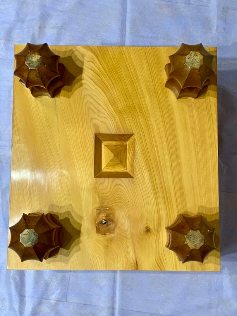 国産本榧碁盤 5.7寸 木表 リペア後未使用品