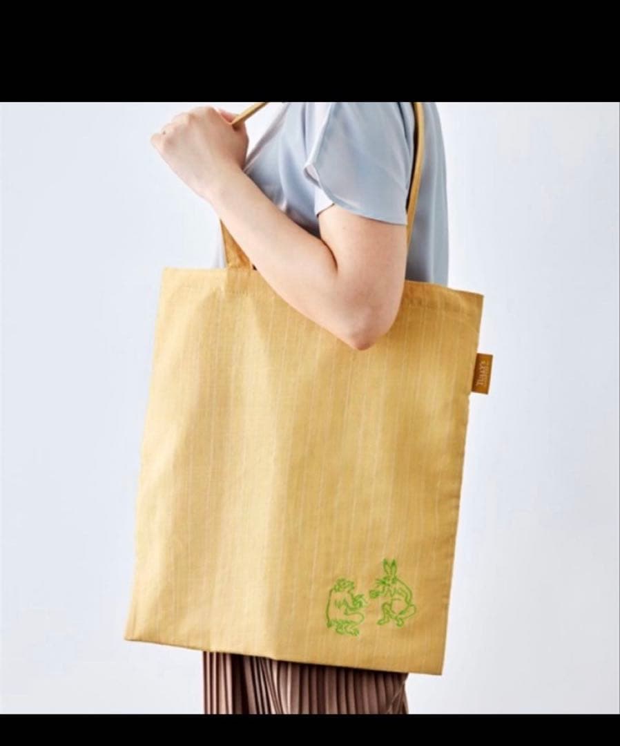 タリーズ ×かまわぬ　鳥獣戯画トート　手ぬぐい　小風呂敷　4点セット