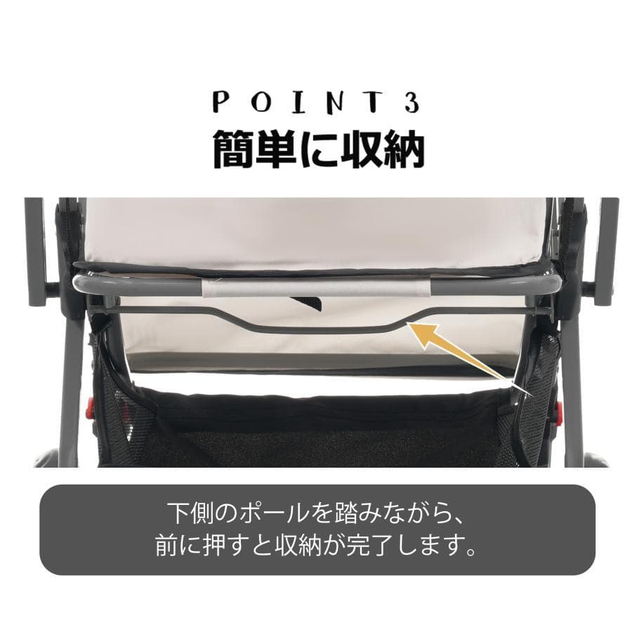 【ブラウン】ペットカート 対面式 折りたたみ 多頭 中型犬 小型犬 猫 2way