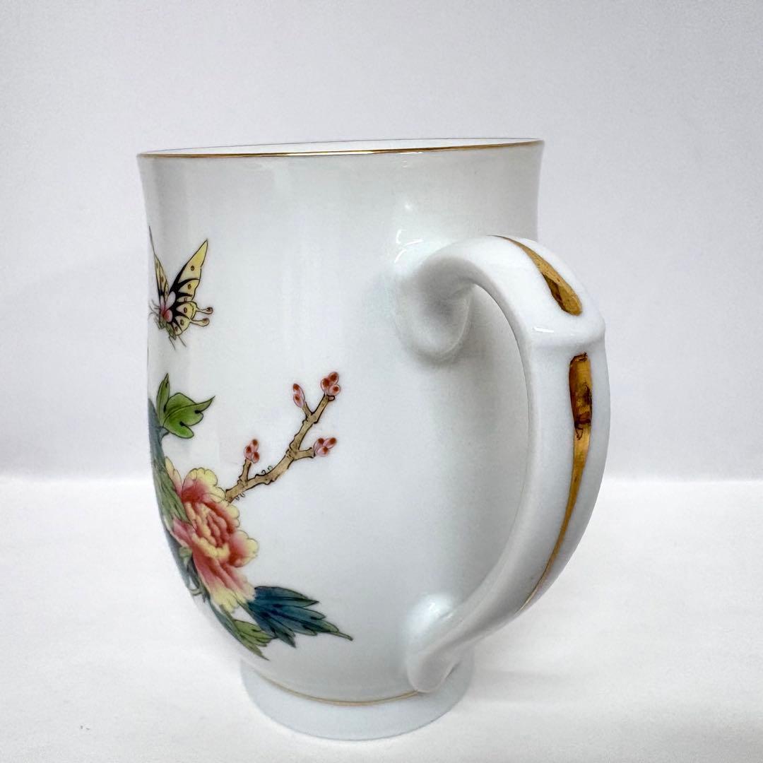 ②景徳鎮 キリンビアマグコレクション 1994 粉彩牧丹胡蝶図 ビアマグ