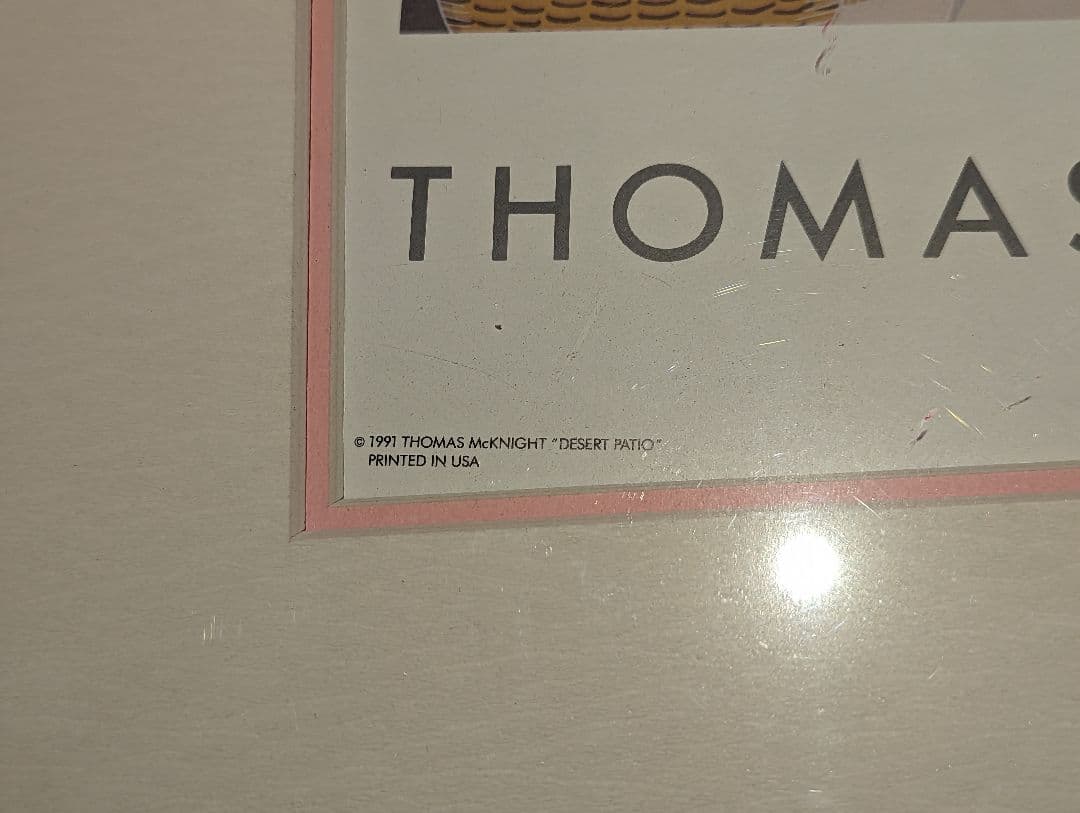 トーマス マックナイト アリゾナ アメリカ製 ヴィンテージポスター 1991年