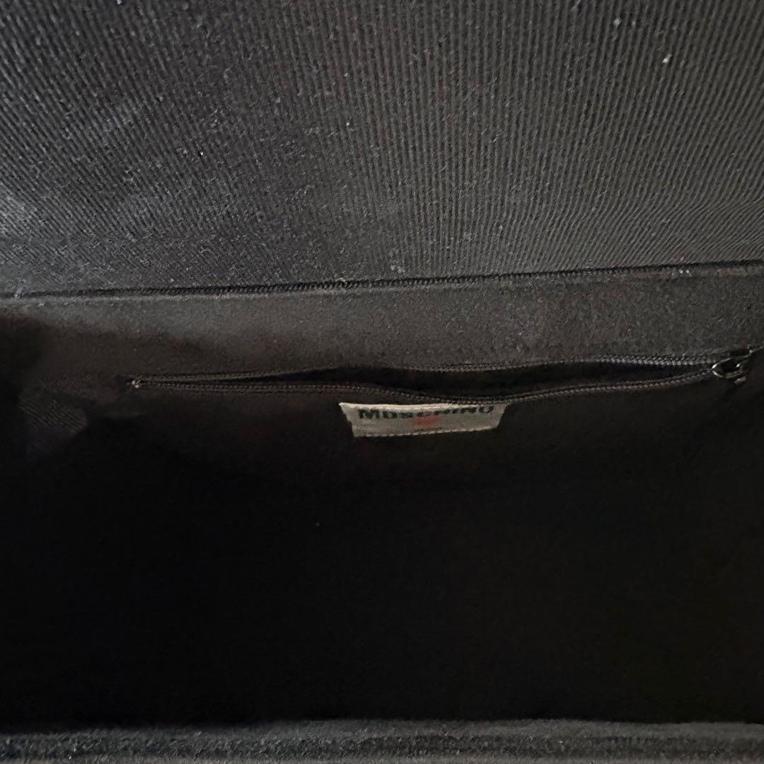 希少　モスキーノ　ヴィンテージ　マットゴールド金具　バッグ　バニティ　ポーチ