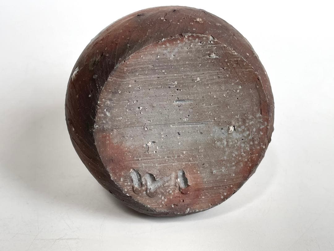 陶芸家　作家物　金重愫　備前　徳利　窯変　とくり　共箱　金重素山