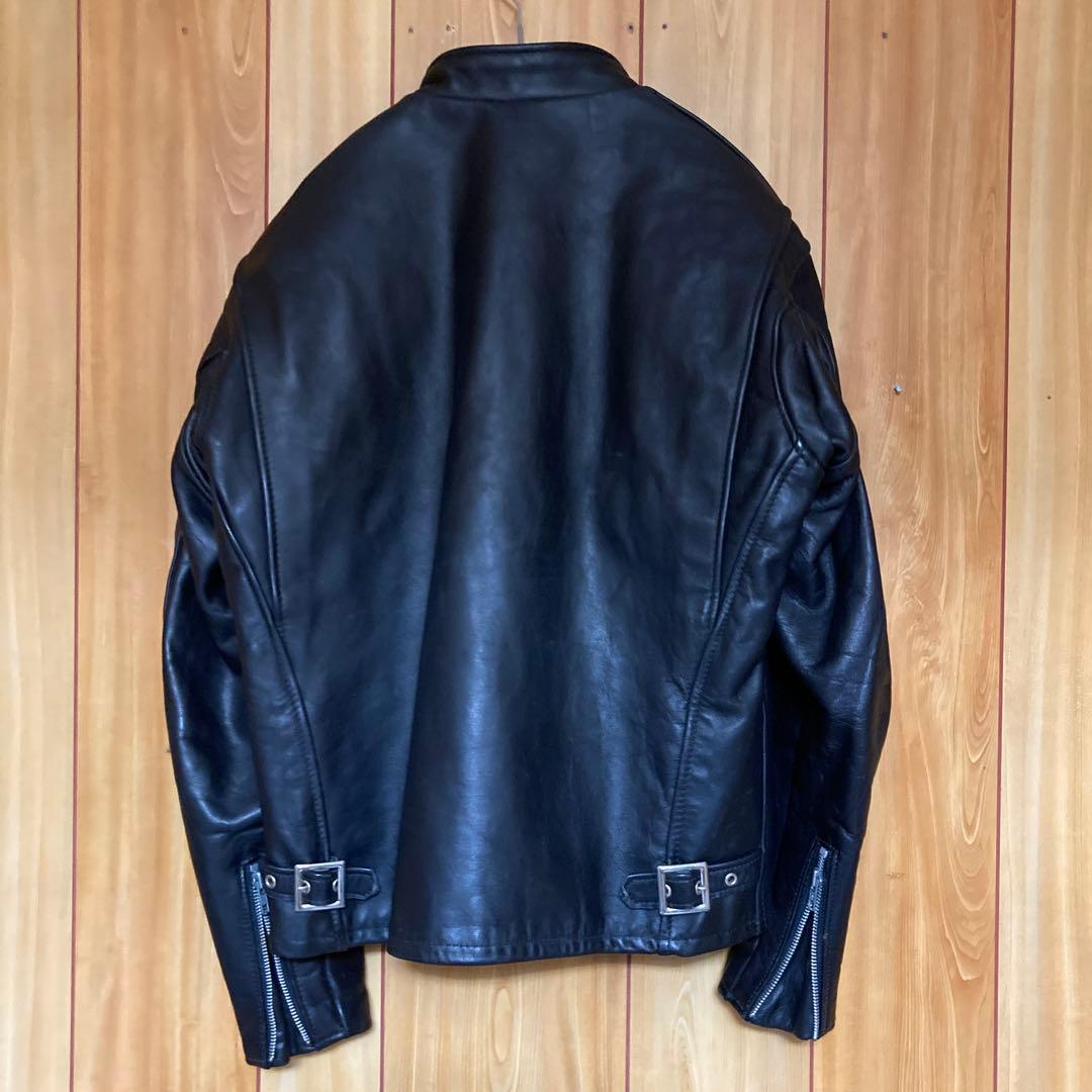 Schott 641 シングルライダース　 ボアライナー付 サイズ40ブラック