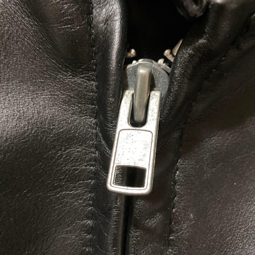 Schott 641 シングルライダース　 ボアライナー付 サイズ40ブラック