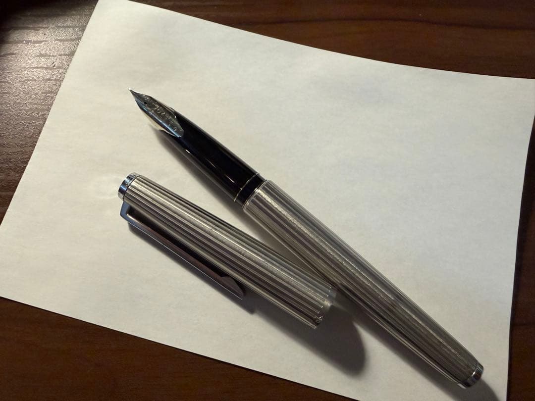 白蝕刻 PILOT カスタムストライプ　18kWG F パイロット