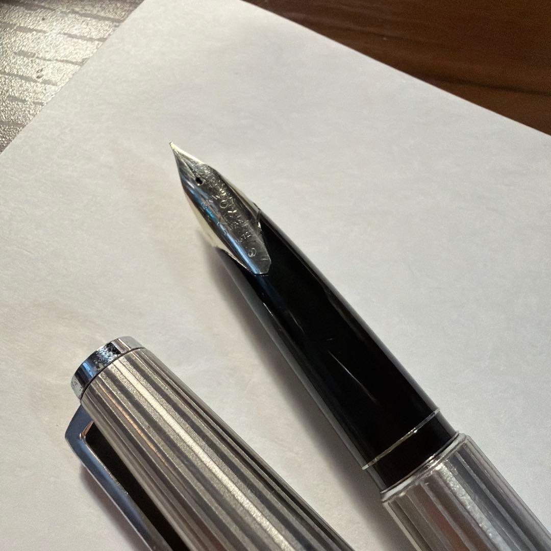 白蝕刻 PILOT カスタムストライプ　18kWG F パイロット