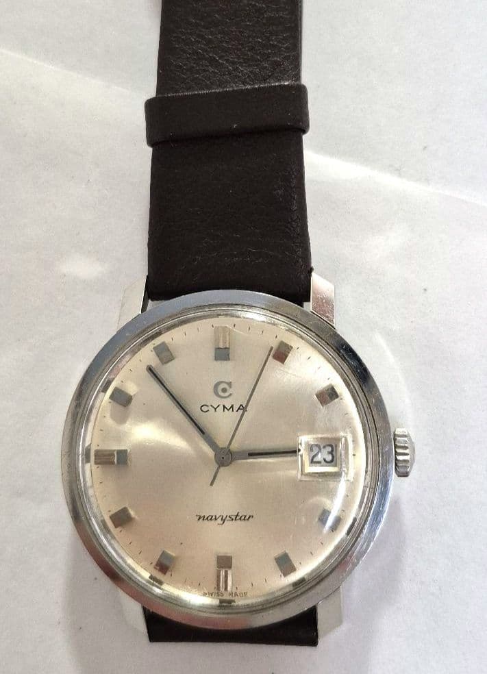 R*8様 CYMA navystar 自動巻き　メンズ腕時計