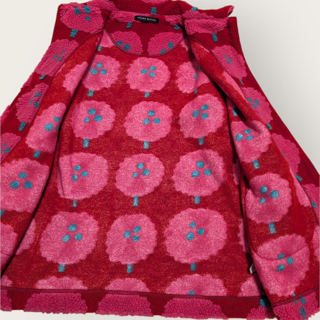 マタノアツコ　ワコール　ルームウェア　ボア　ガウン　ジャケット　M