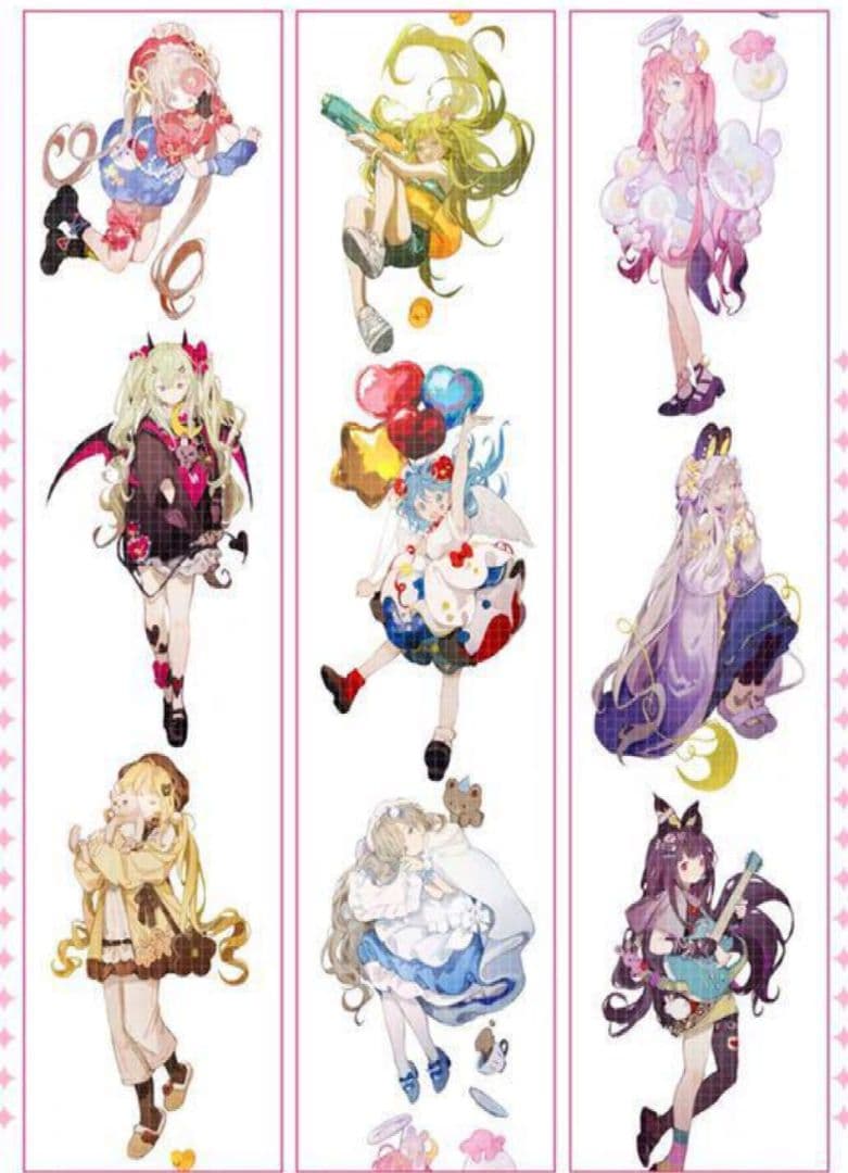 ☆再販☆J34＃Rainbow Content(PET)切売り海外人物マステ