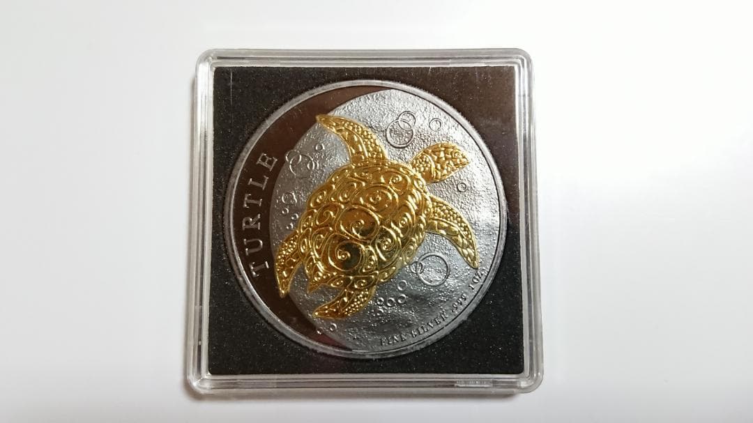 M*i様 ニウエ・タートル (ゴールド＋ルテニウム) シルバープルーフ