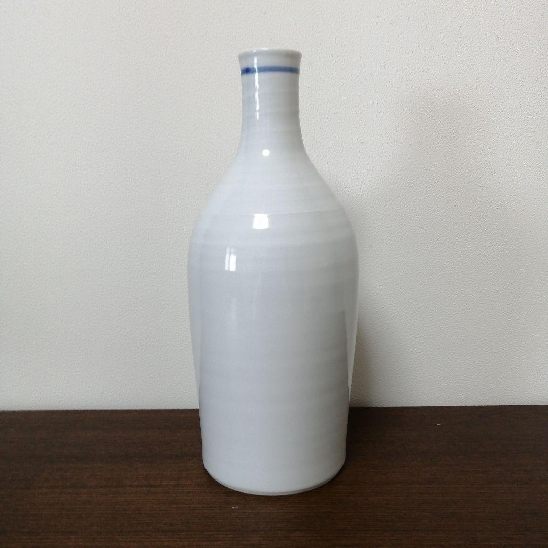 武腰潤　川蝉小口瓶　九谷焼　共箱　高さ24.5㎝