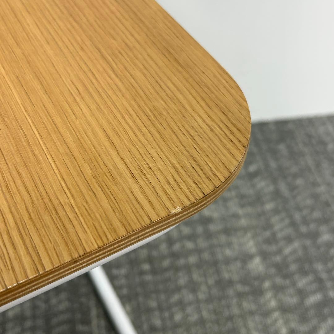 ①Knoll/ノル トボガン プルアップテーブル　ホワイトxホワイトオーク