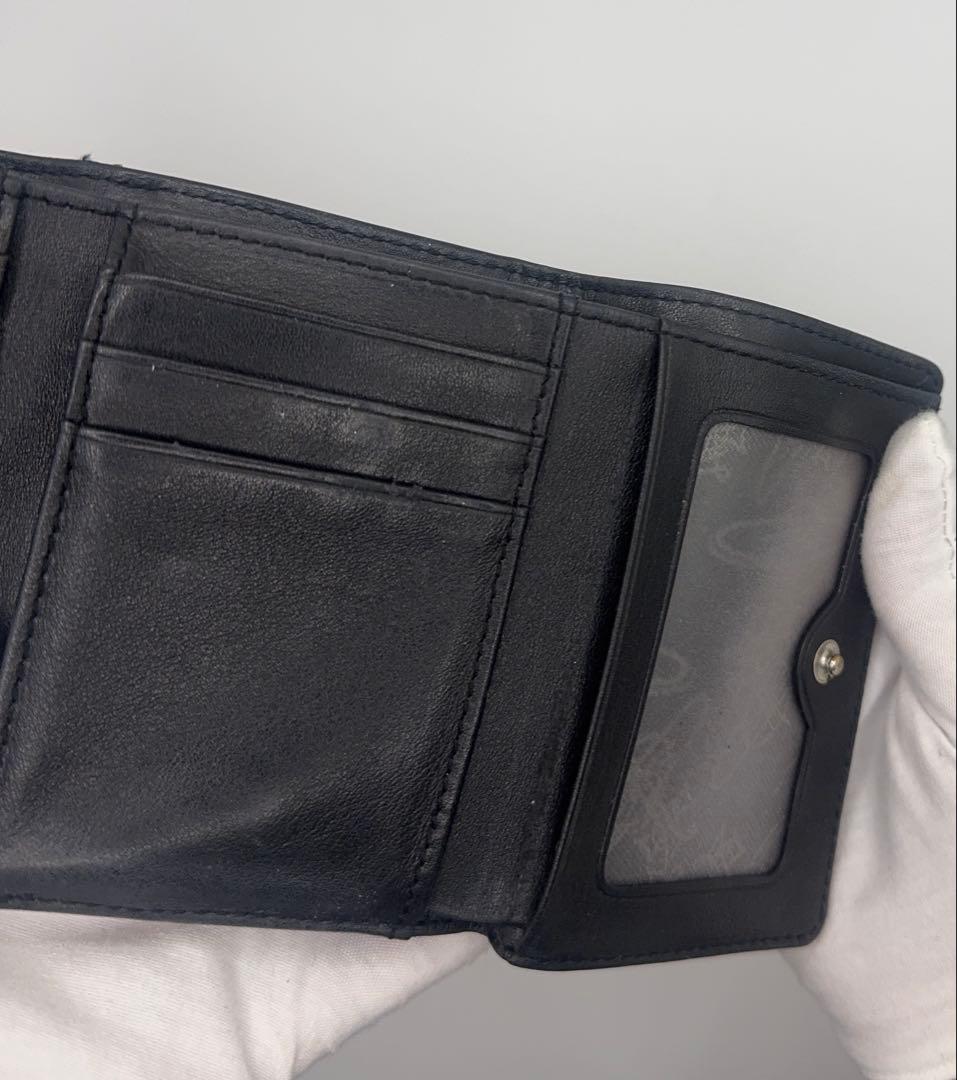 Vivienne Westwood 三つ折り財布 黒 オーブ