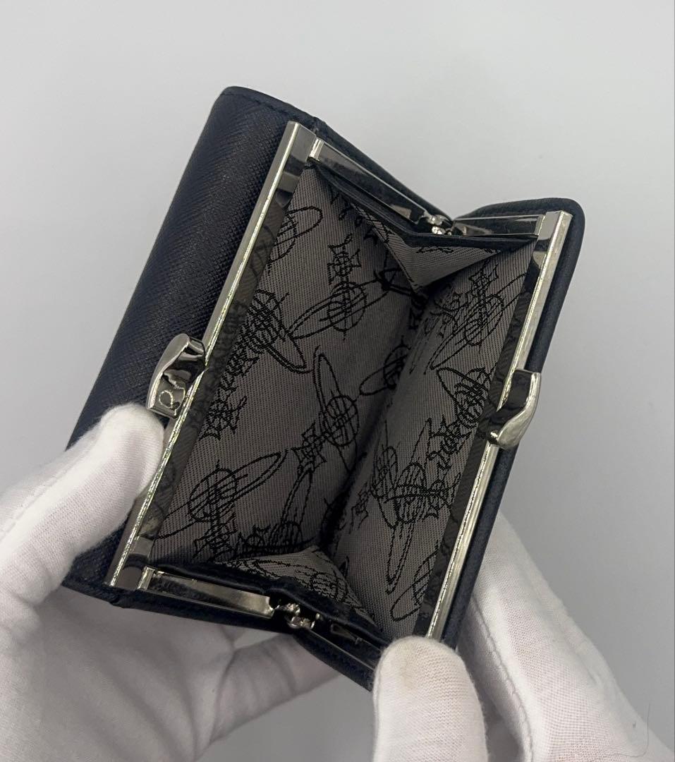Vivienne Westwood 三つ折り財布 黒 オーブ