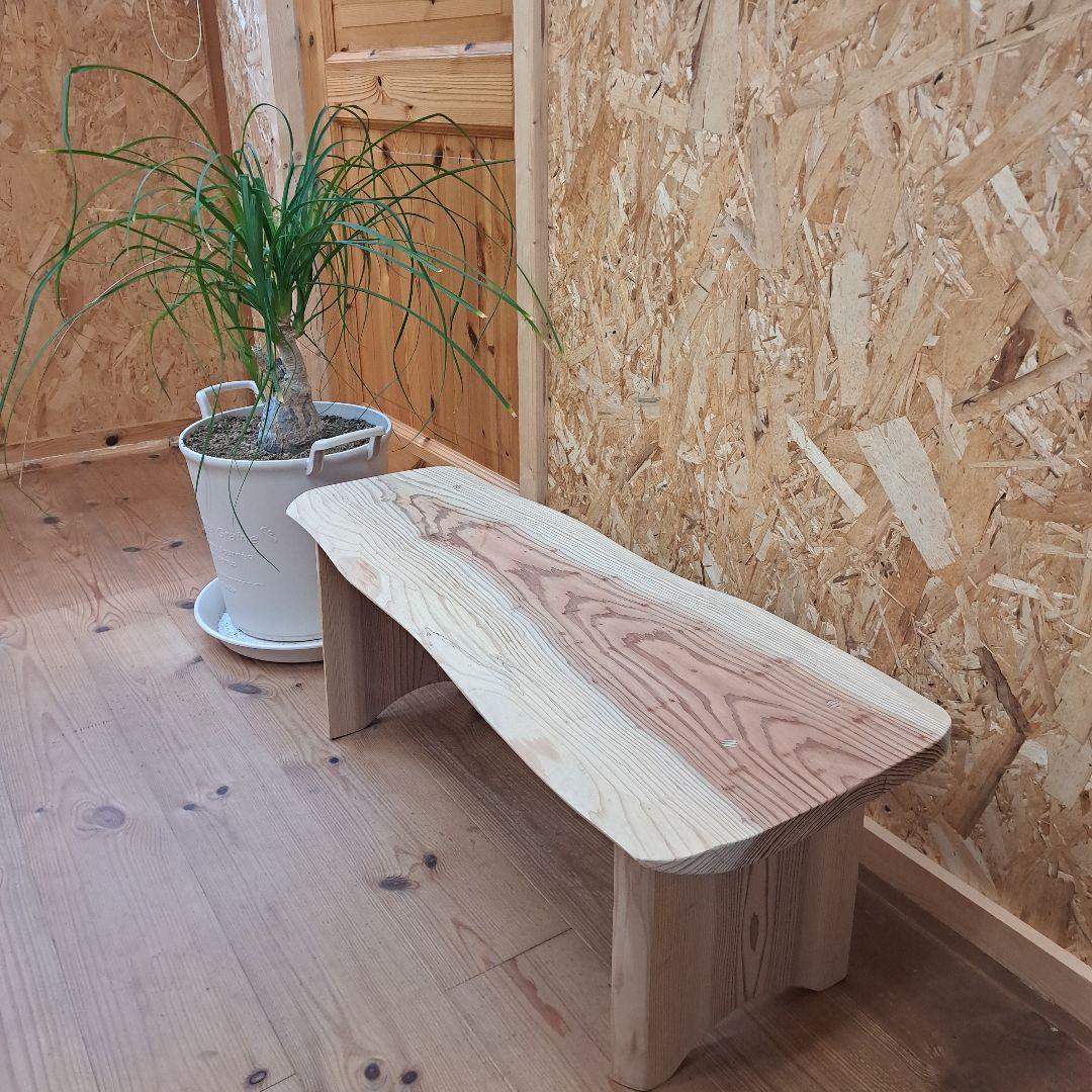 ナチュラル木製ベンチ 約78センチ