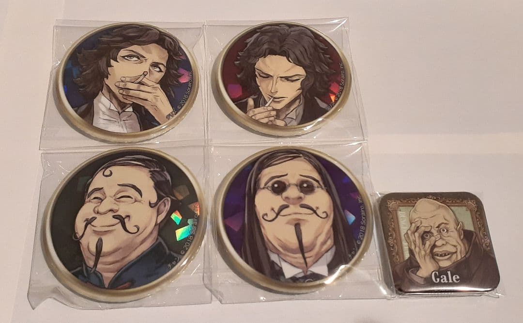 人狼ジャッジメント ダンジョン人狼 缶バッジ クリス チャン ゲイル