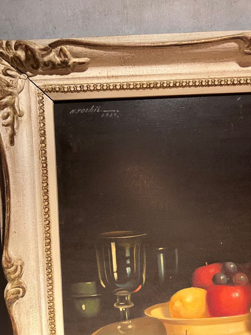 リアリズム　精密油彩画　直筆サインあり　1939