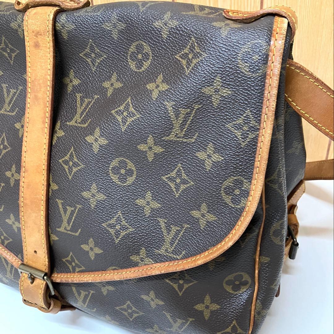 ES114 LOUIS VUITTON ルイヴィトン ソミュール35 モノグラム