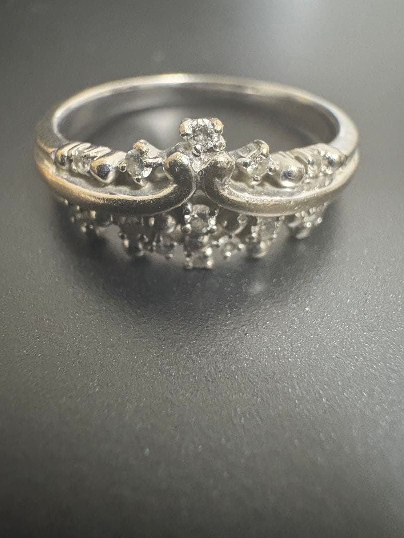 K18WG ダイヤモンドリング 0.13ct 指輪 ホワイトゴールド