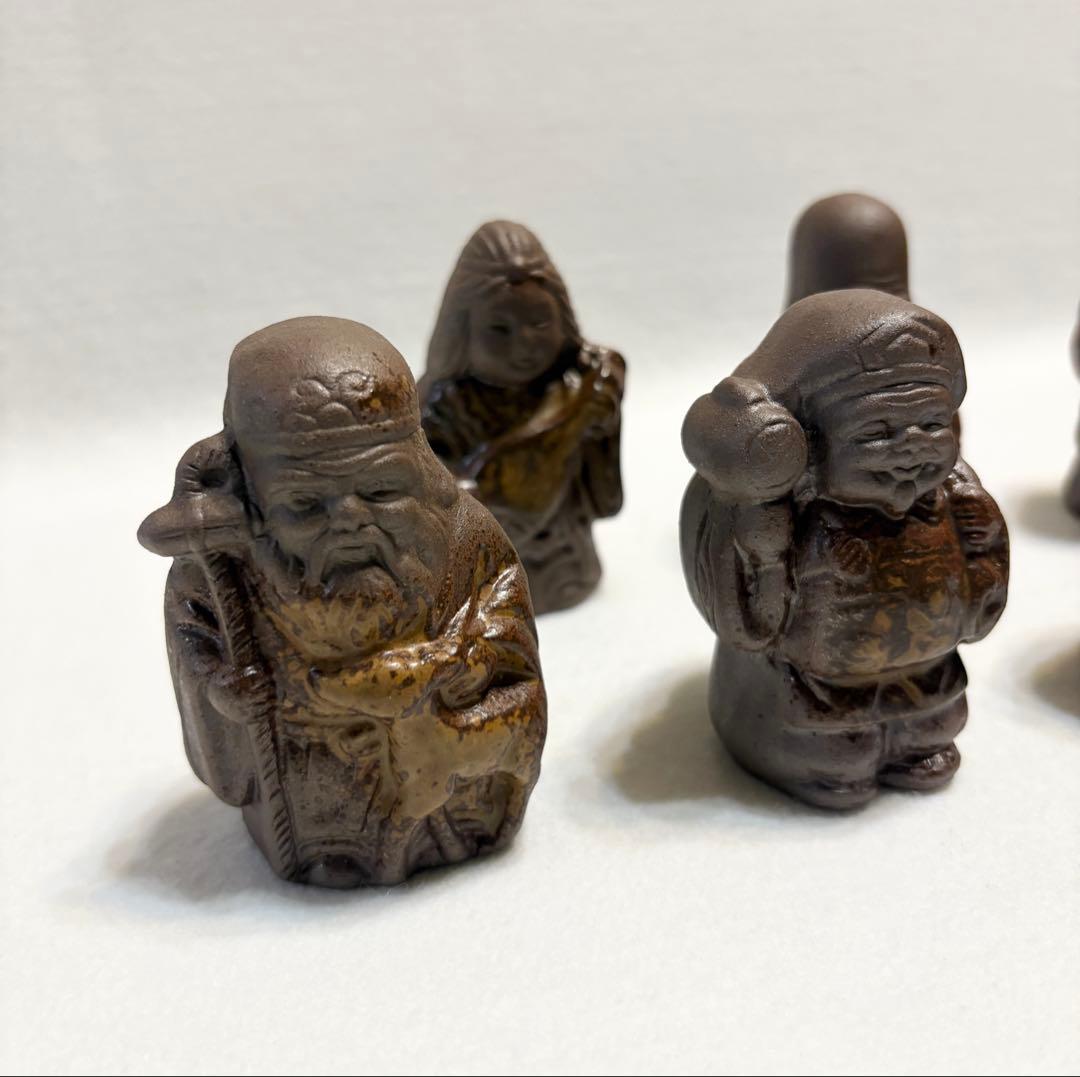備前焼 七福神 置物 オブジェ インテリア 縁起物 招福