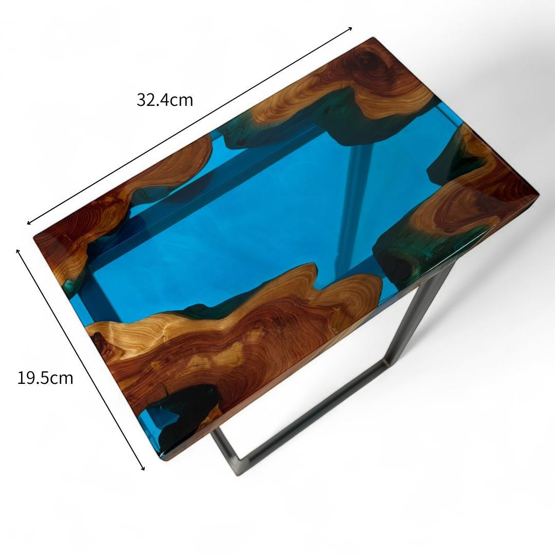 サイドテーブル アイアン 無垢 木製 おしゃれ アンティーク コの字 ミニ 伊吹