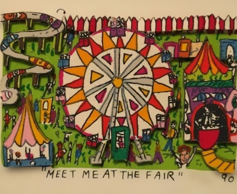 MEET ME AT THE FAIR 木版画