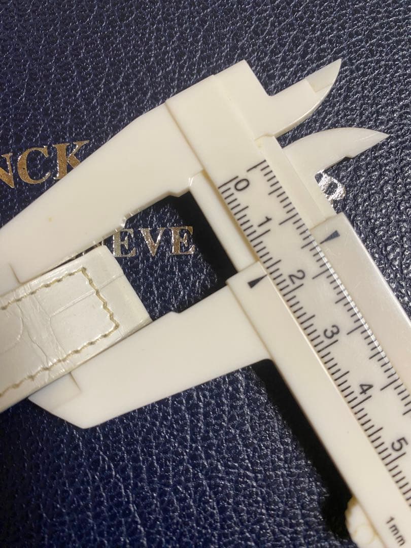 16mm フランクミュラー 純正 ホワイト ストラップ ベルト