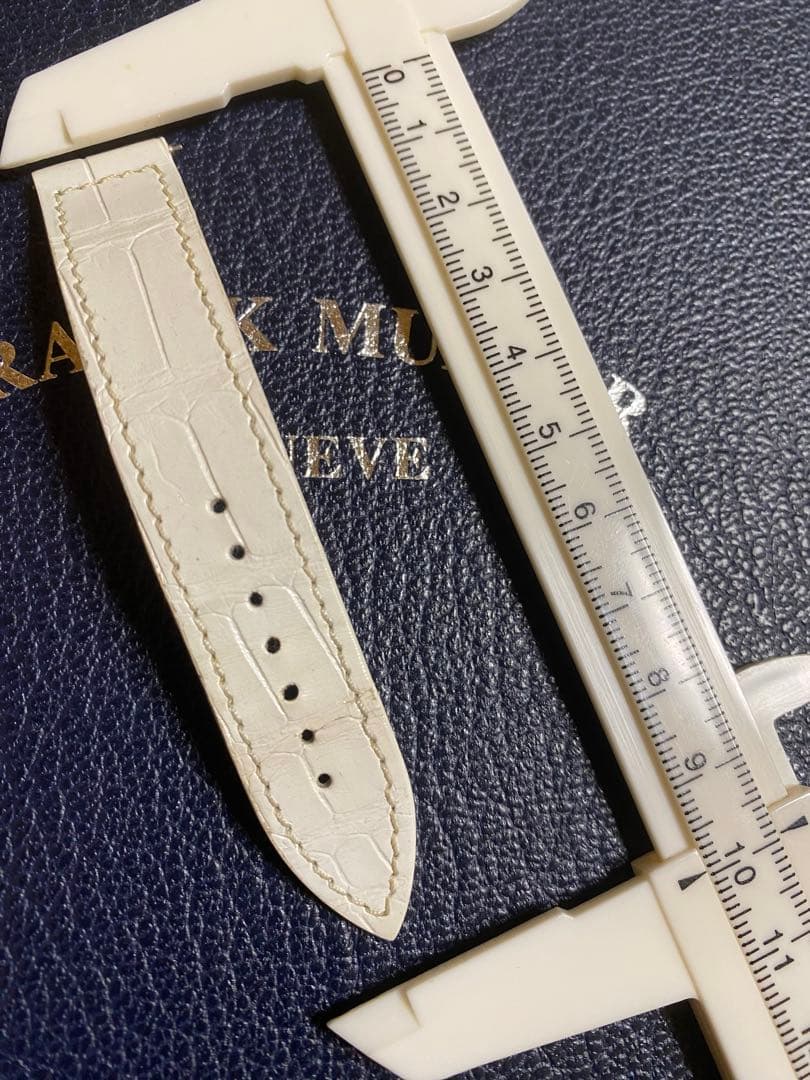 16mm フランクミュラー 純正 ホワイト ストラップ ベルト