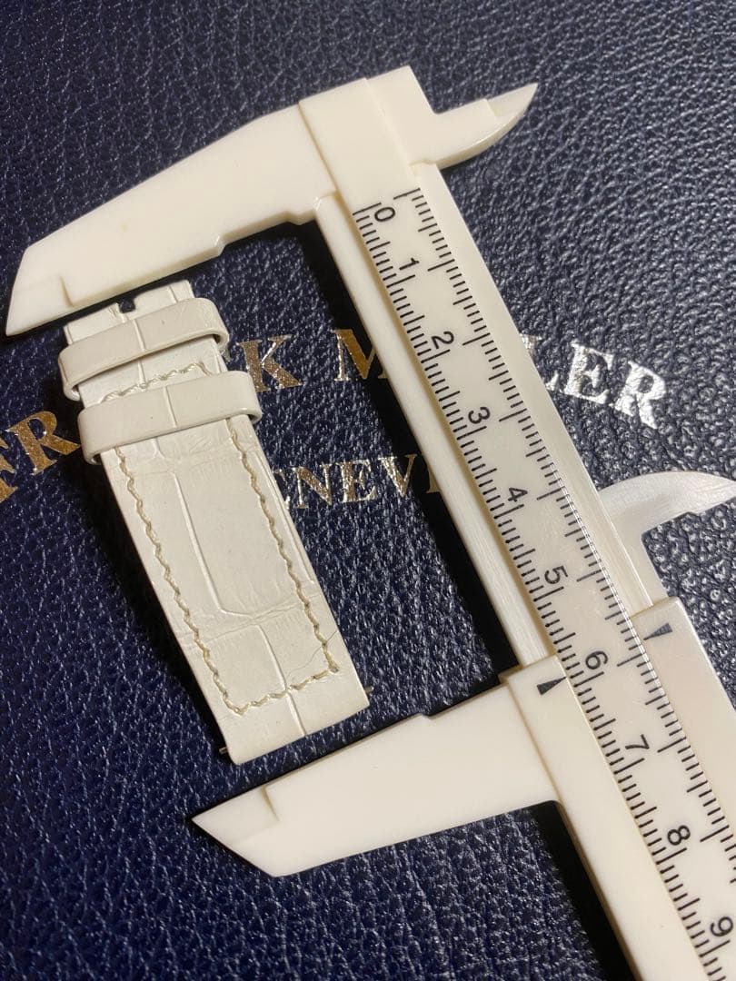 16mm フランクミュラー 純正 ホワイト ストラップ ベルト