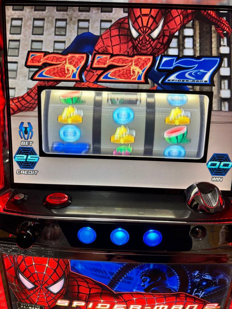 スロット実機　マーベルヒーロースパイダーマン2