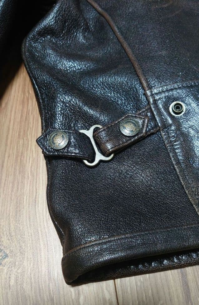 山羊革 ハーレーダビッドソン レザーシングルライタースジャケット Lサイズ