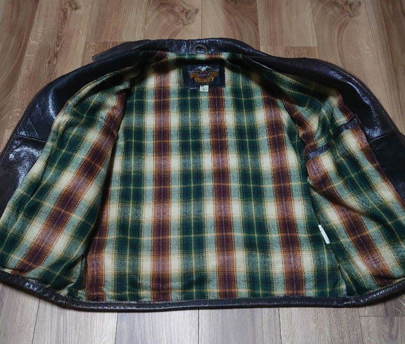 山羊革 ハーレーダビッドソン レザーシングルライタースジャケット Lサイズ