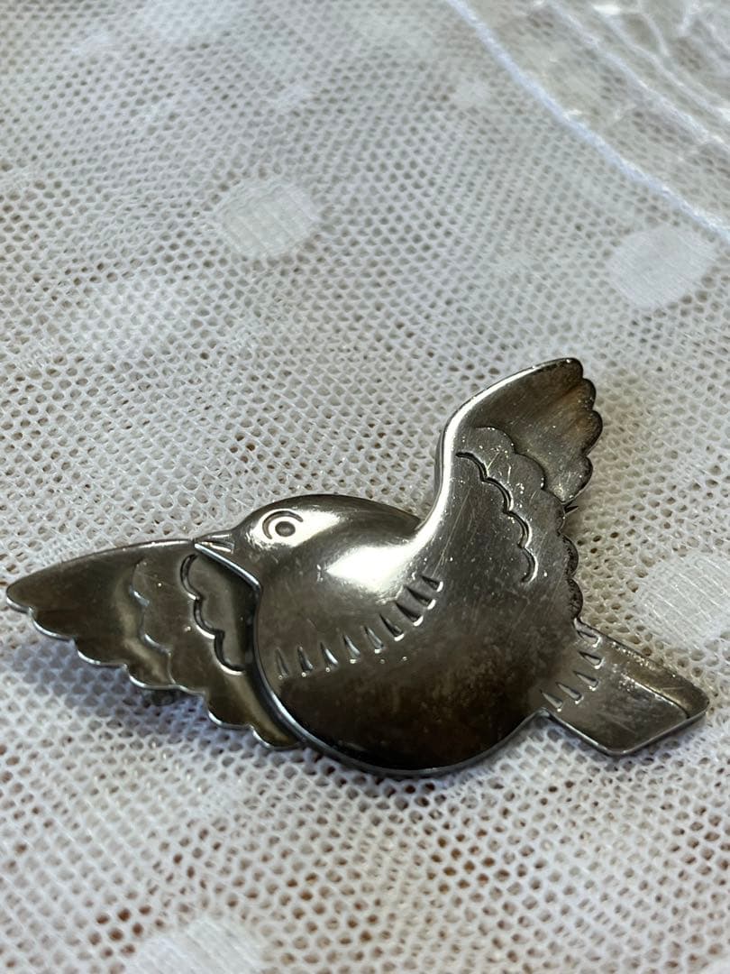e  ジョージジェンセン　鳩　ブローチ