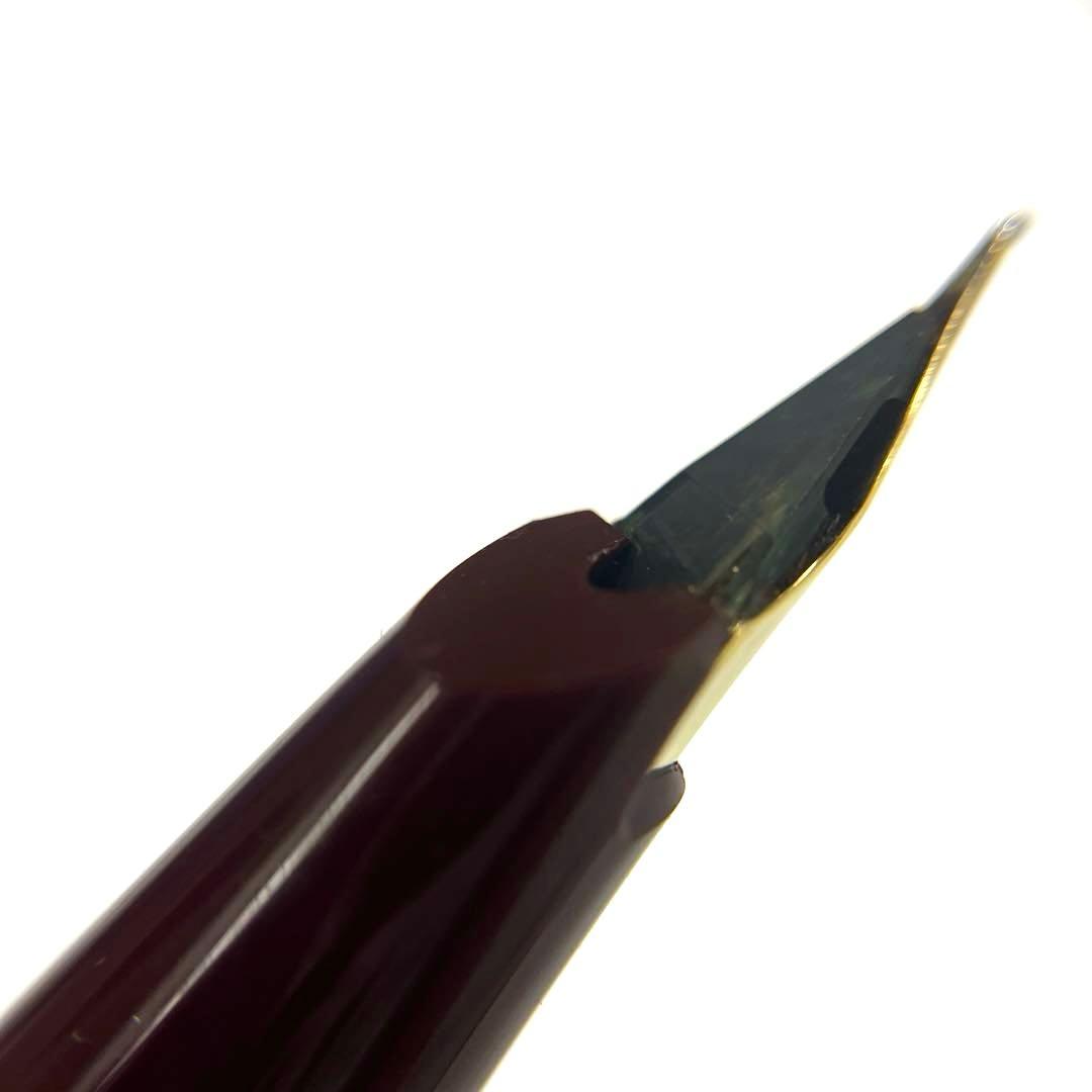 【ペン先750】MONTBLANC 万年筆 モンブラン ボルドー×ゴールド