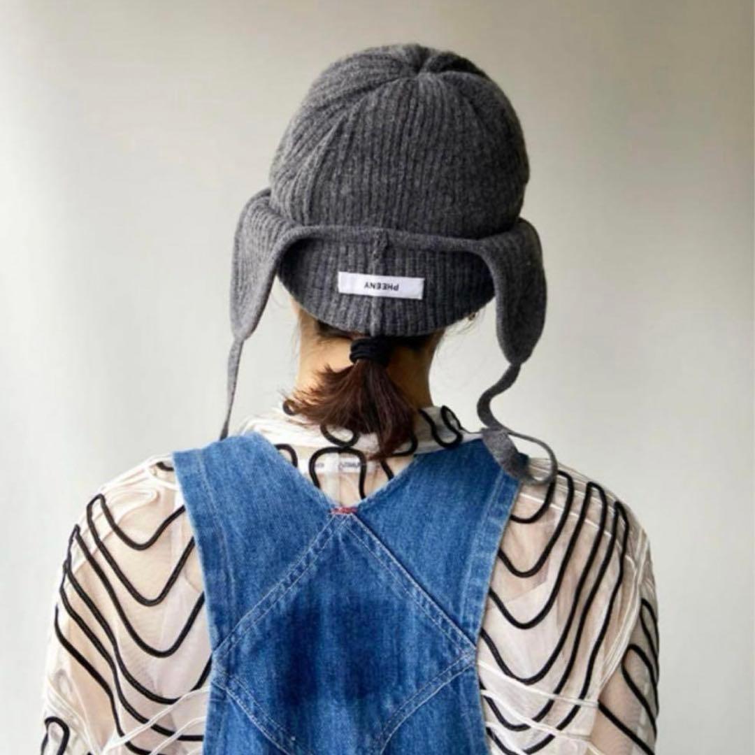 pheeny ニット帽 美品　ウールキャップ　フィーニー