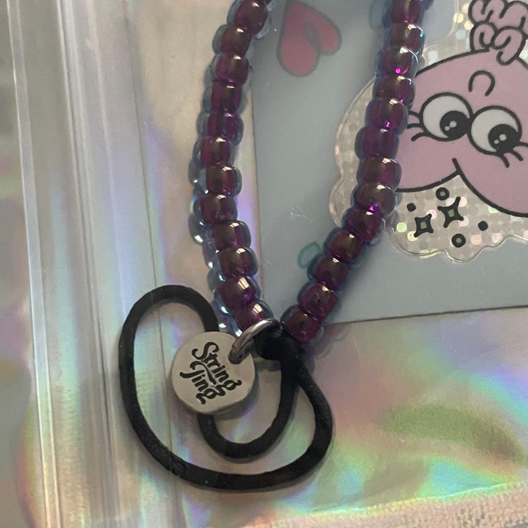 正規品 ストリングティング ハート パープル BLACKPINK リサ