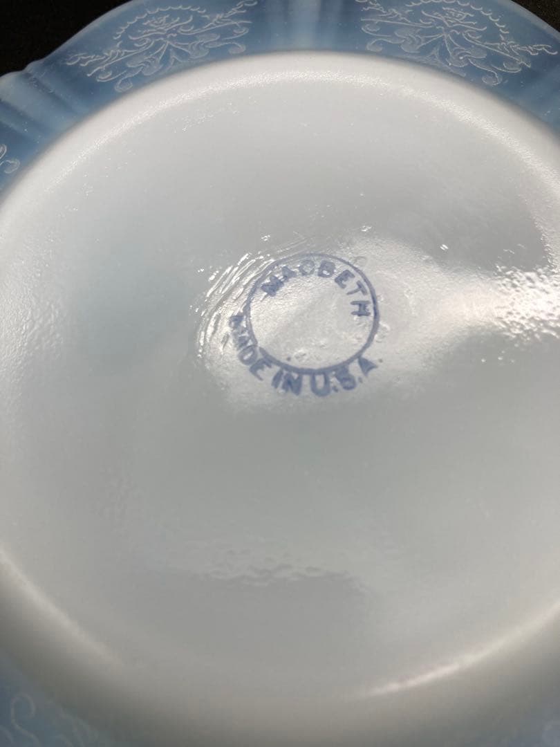 マクベスエバンス オパールセントガラス プレート 2枚セット