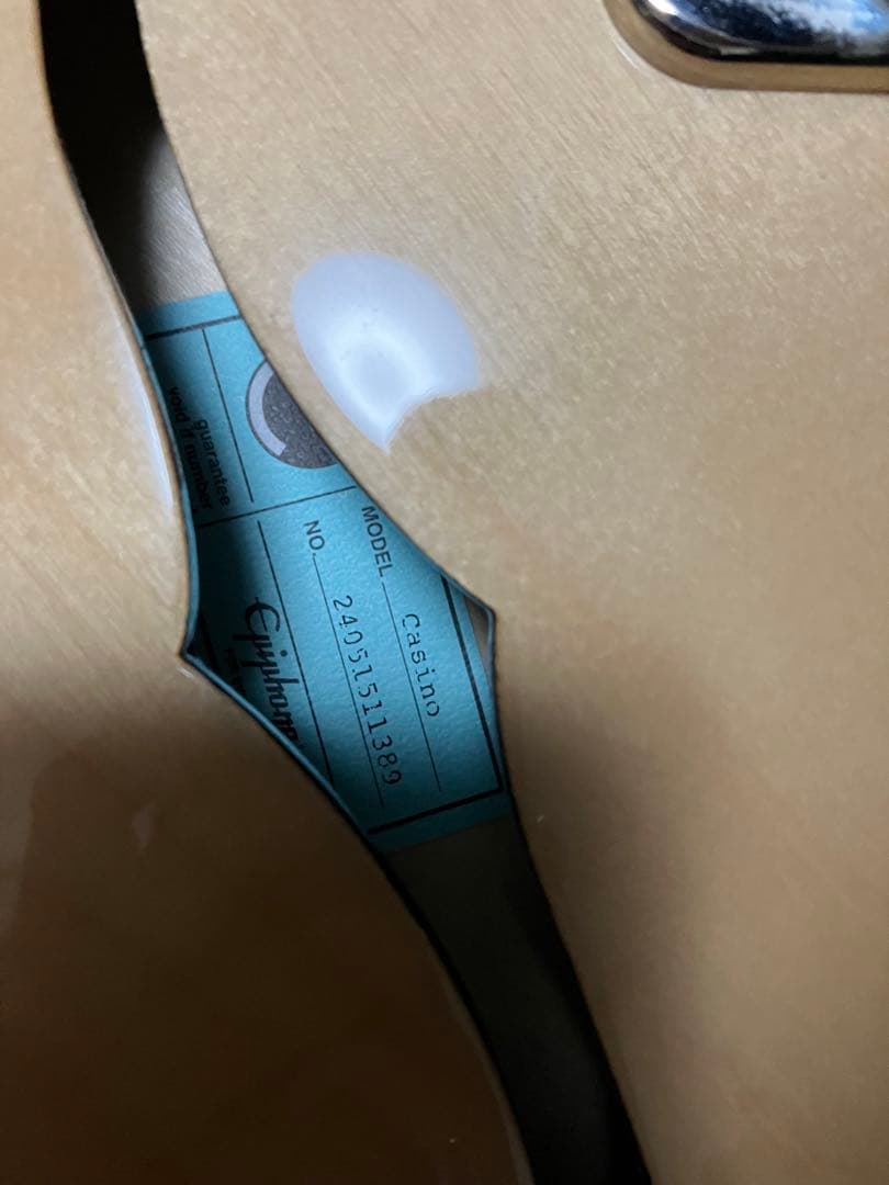 Epiphone Casino NA カジノ ナチュラル フルアコ